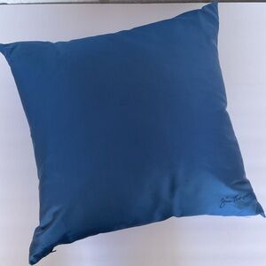 Jim Thompson Blue Silk Accent Pillow Signed